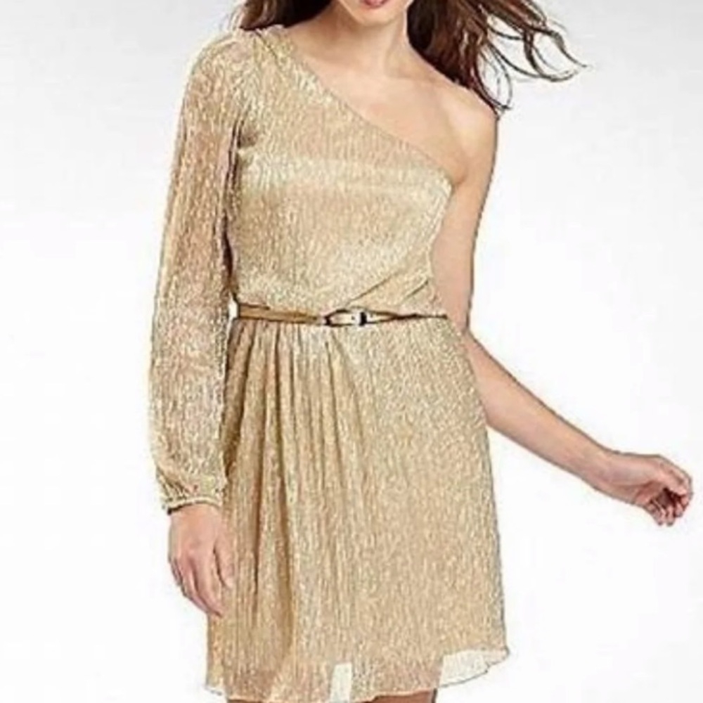 Bisou Bisou NWT Gold Dress (Sz 8)